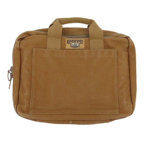 Lands' End Bags Lands End Square Rigger Tan Canvas Soft Sided